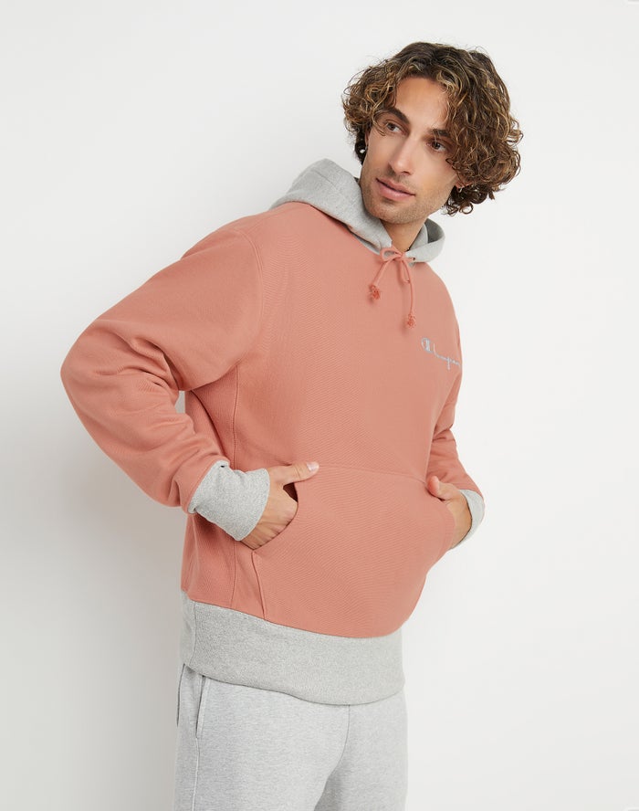 Men's Champion Reverse Weave Hoodie Grey | DIUJP4812