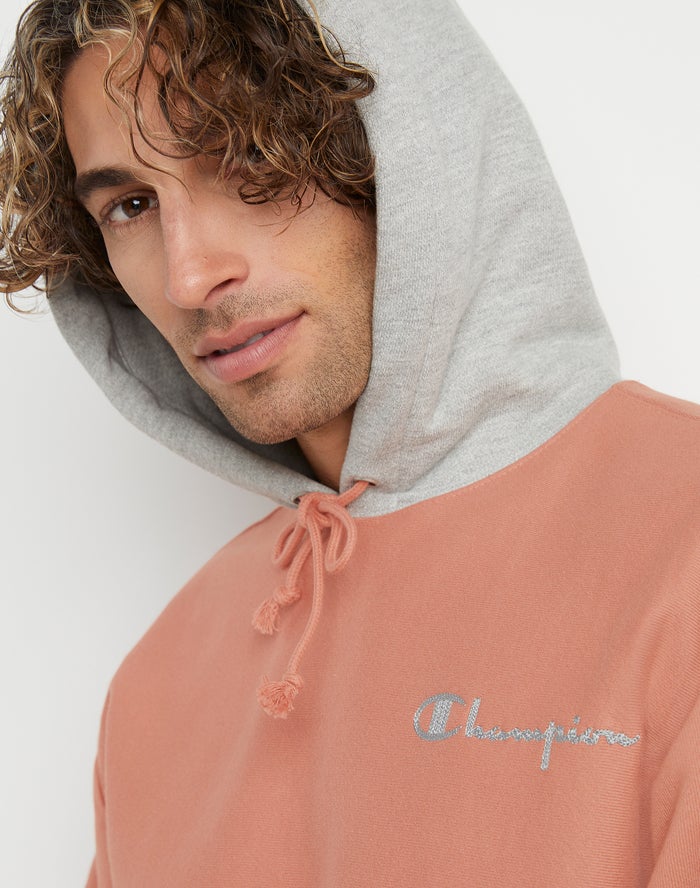 Men's Champion Reverse Weave Hoodie Grey | DIUJP4812