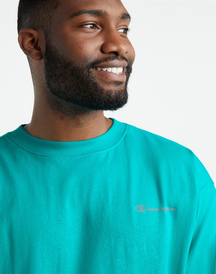 Men's Champion Sport Tops Green | BUGFN5614