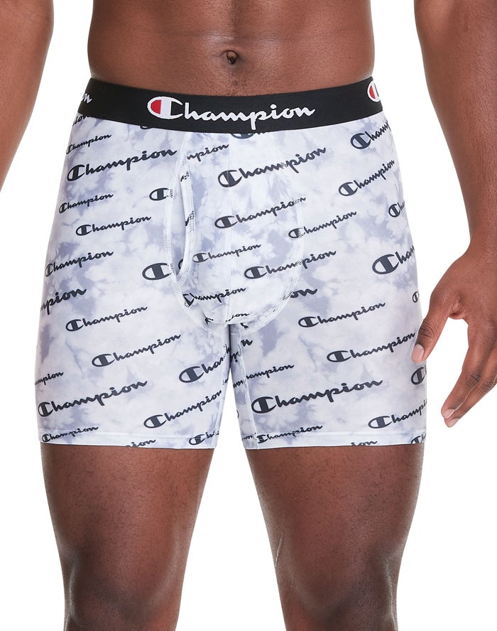 Men's Champion TOTAL SUPPORT LIGHTWEIGHT STRETCH 3-PAIRS Underwear Grey / Black / Grey / Grey / Black | RWKPX0127