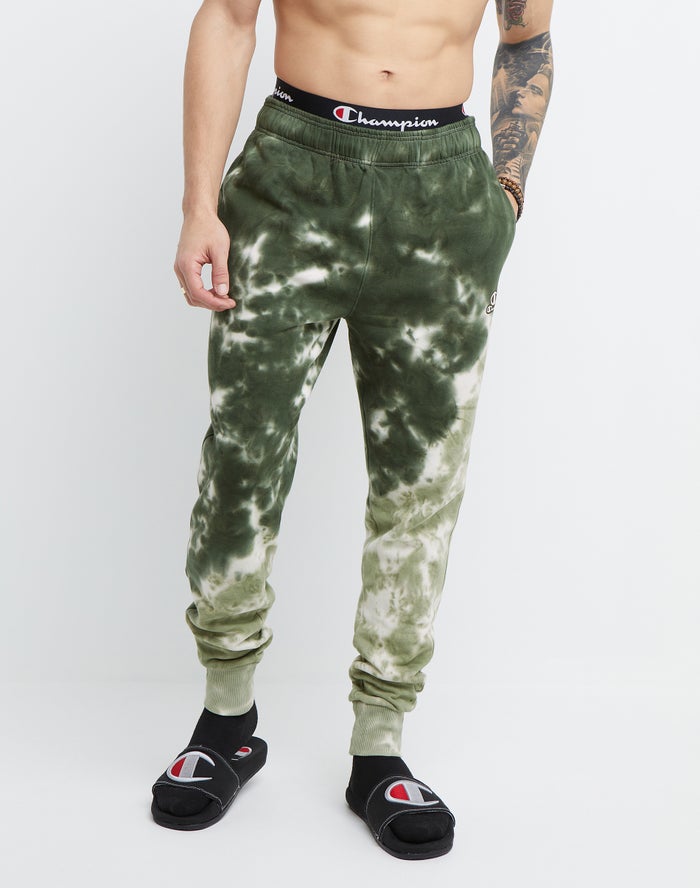 Men\'s Champion Unity Dye Jogger Green / Green | EXGDJ2871