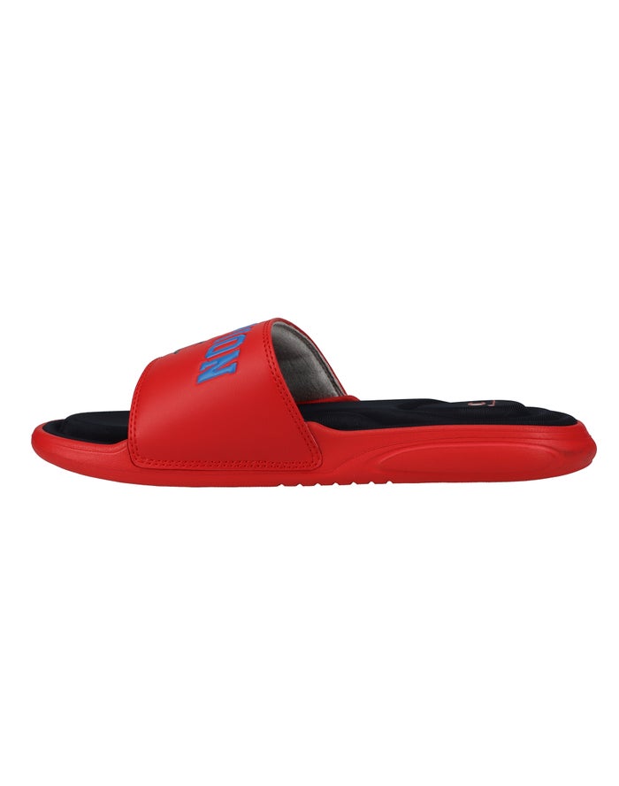 Men's Champion VITAL ARCH JAY Slides Deep Red / Navy / Blue | MYCQH1038