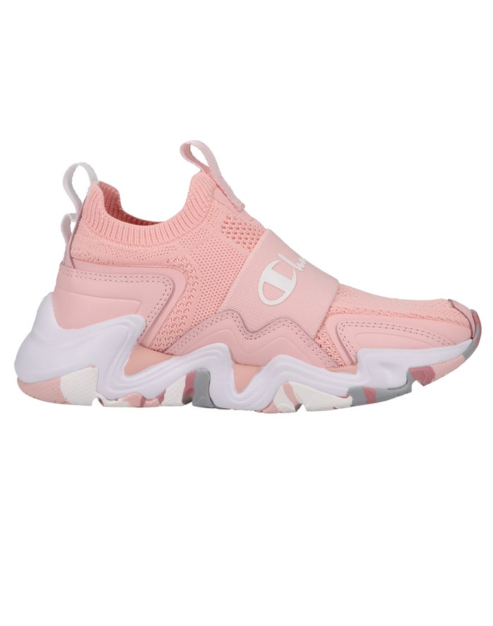 Women's Champion HYPER C SPEED Sneakers Pink Camo Multicolor | FRABO3596