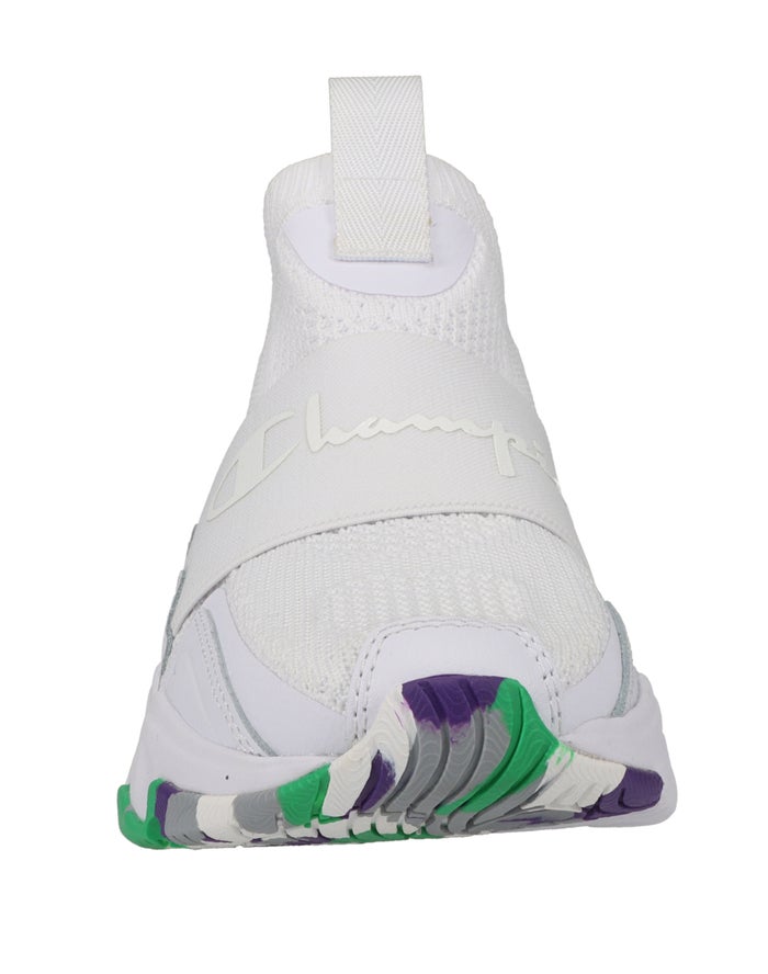 Women's Champion HYPER C SPEED Sneakers White Camo Multicolor | QGZPJ8340