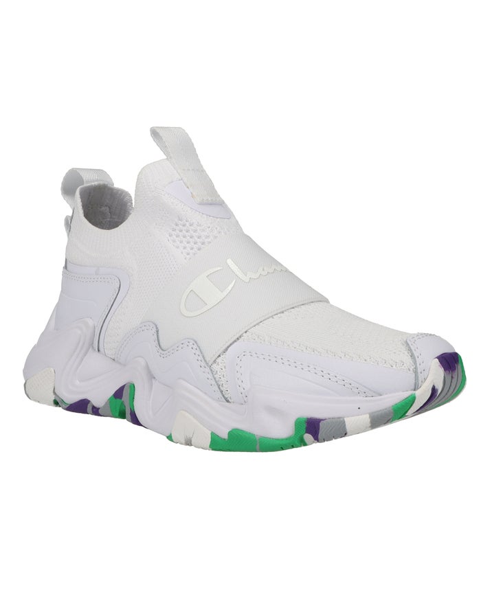 Women\'s Champion HYPER C SPEED Sneakers White Camo Multicolor | QGZPJ8340