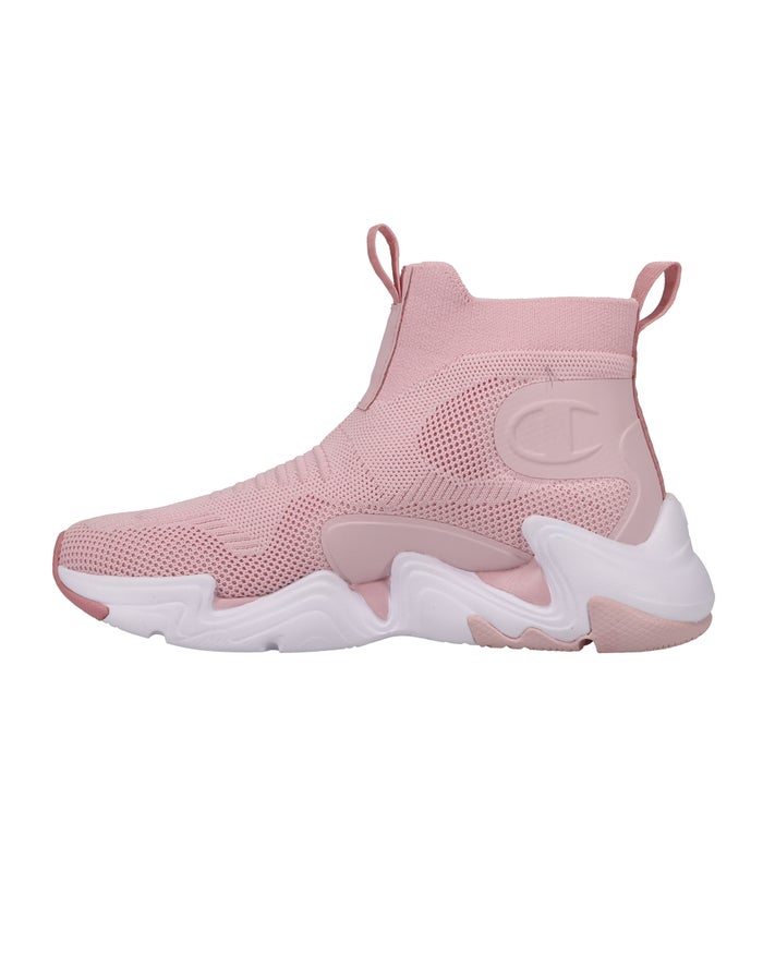 Women's Champion Hyper C Raw Sneakers Pink / Rose | OUMKG7605