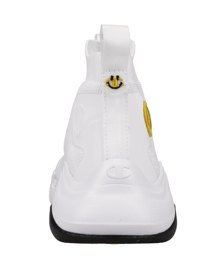 Women's Champion Hyper C Raw Sneakers White / Yellow | XJBZE8041