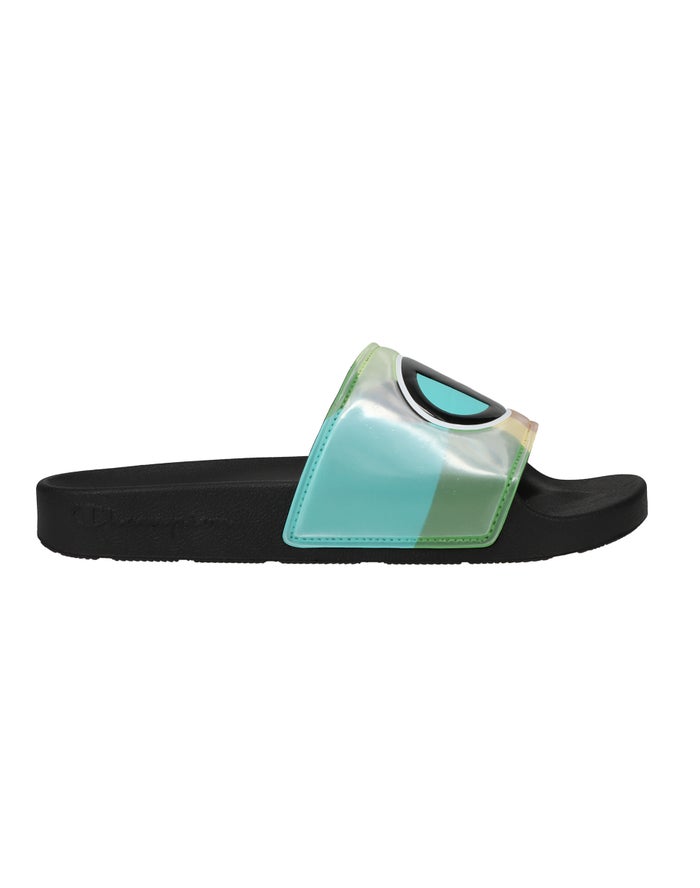 Women's Champion IPO Optic Slides Black Multicolor | OWRQA6547