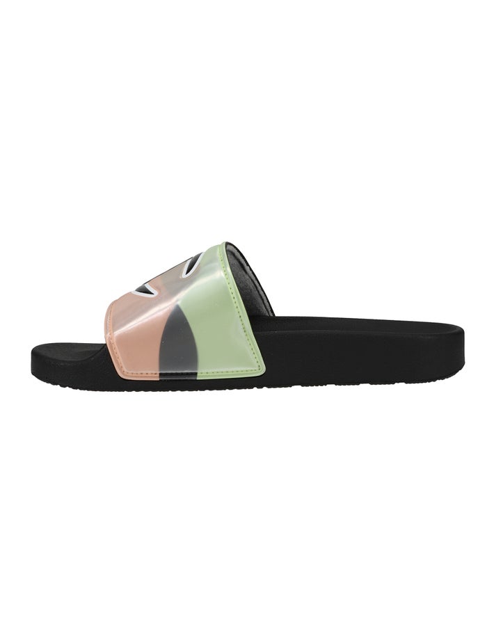 Women's Champion IPO Optic Slides Black Multicolor | OWRQA6547