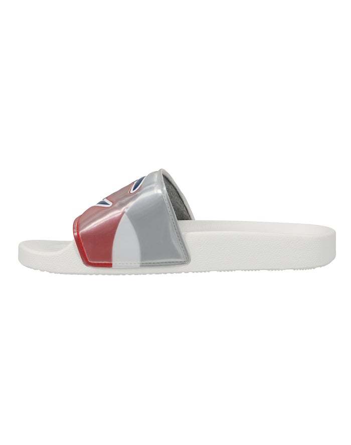 Women's Champion IPO Optic Slides White Multicolor | IDEXR7012