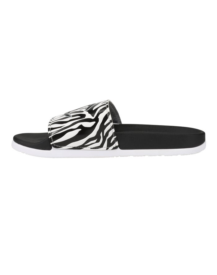 Women's Champion IPO Squish Wild Slides Black / White | PLXKO5019