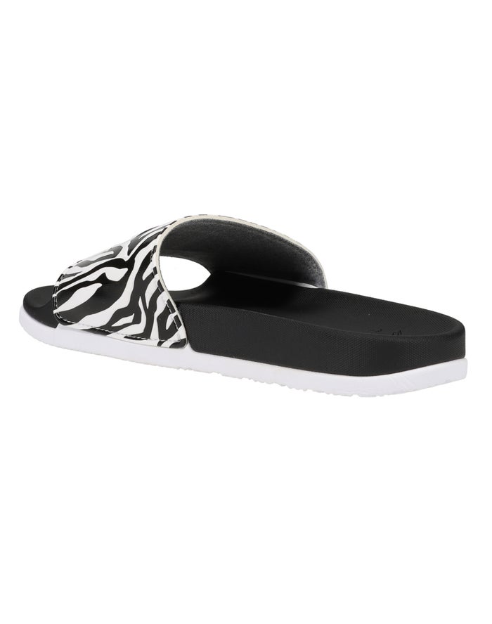 Women's Champion IPO Squish Wild Slides Black / White | PLXKO5019