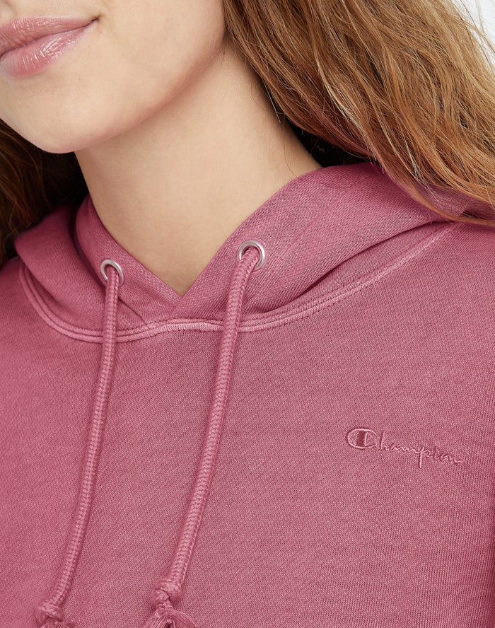 Women's Champion Lightweight Fleece Tonal Logo Hoodie Black | KITYG5341