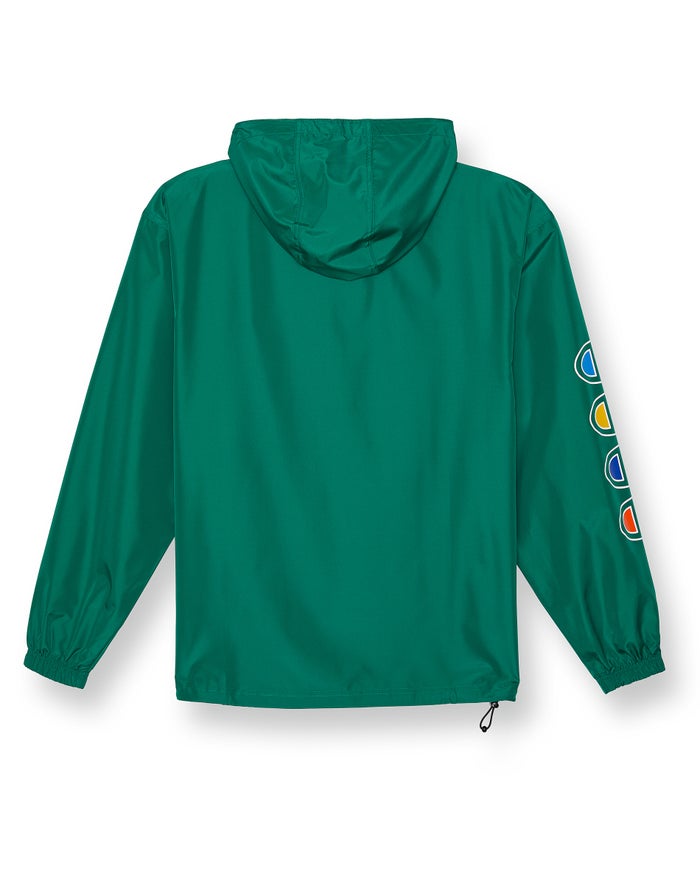 Women's Champion Packable Block Arch Logo Jackets Turquoise | DVESJ4526