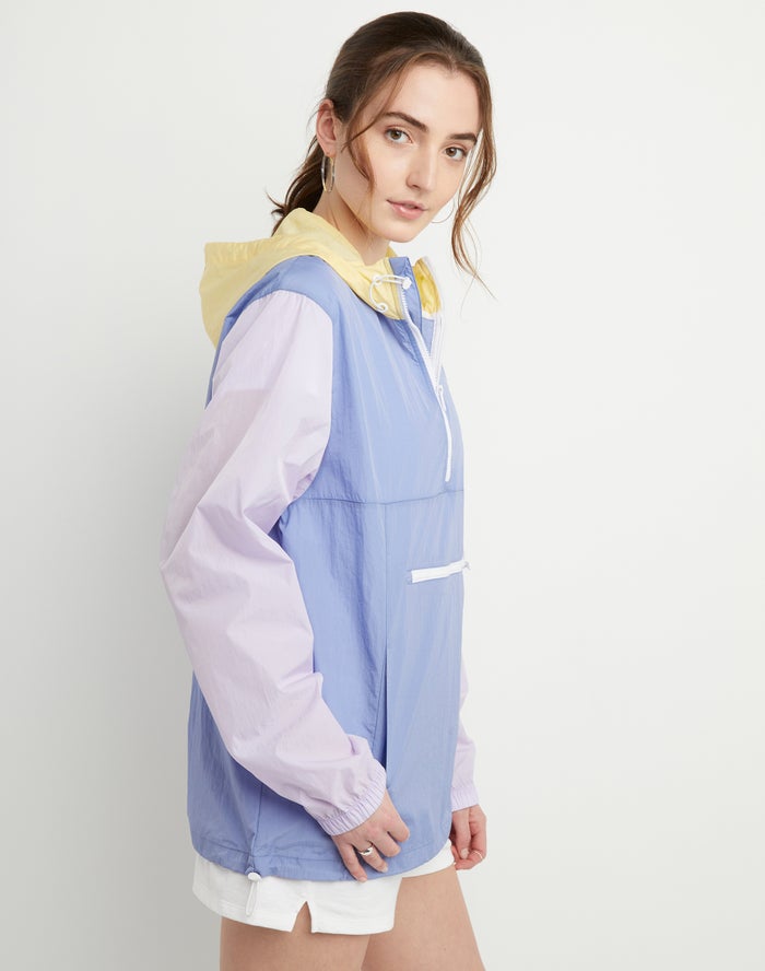 Women's Champion Packable Jackets Purple / Blue | HBPVN9376