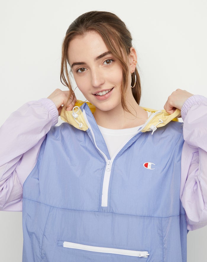 Women's Champion Packable Jackets Purple / Blue | HBPVN9376