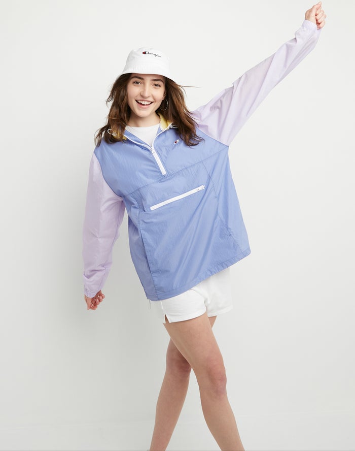 Women's Champion Packable Jackets Purple / Blue | HBPVN9376