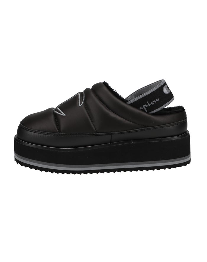 Women's Champion Platform Slippers Black | YAWUJ2415