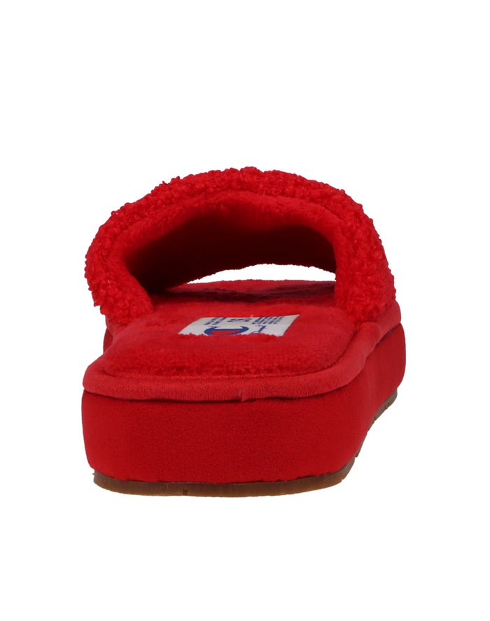 Women's Champion Plush Cozy Gum Slippers Deep Red | AOKSZ7204