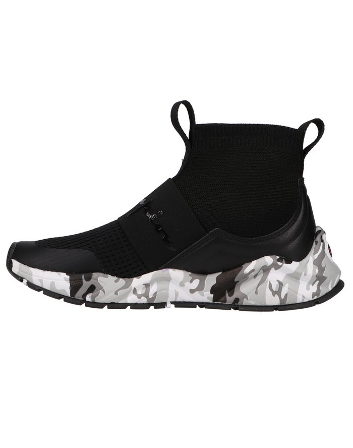 Women's Champion Rally Pro Sneakers Black Camo Multicolor | NHJZP6041