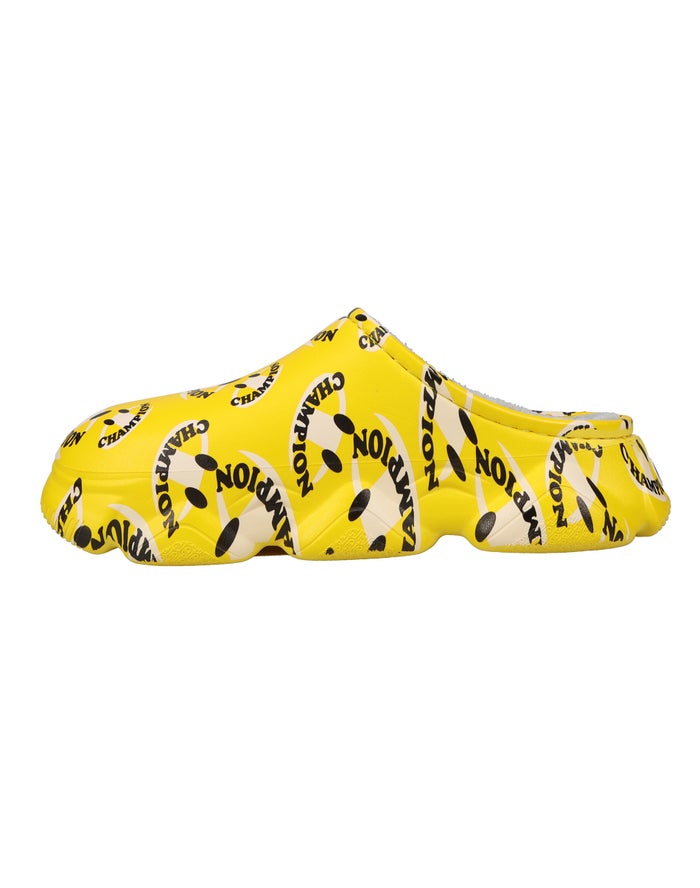 Women's Champion Super Meloso Smile Slides Yellow / White | AQJFY4012