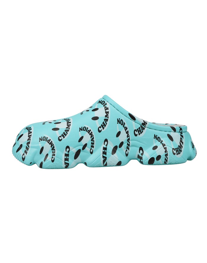 Women's Champion Super Meloso Smile Slides Turquoise / White | TFOAE1845