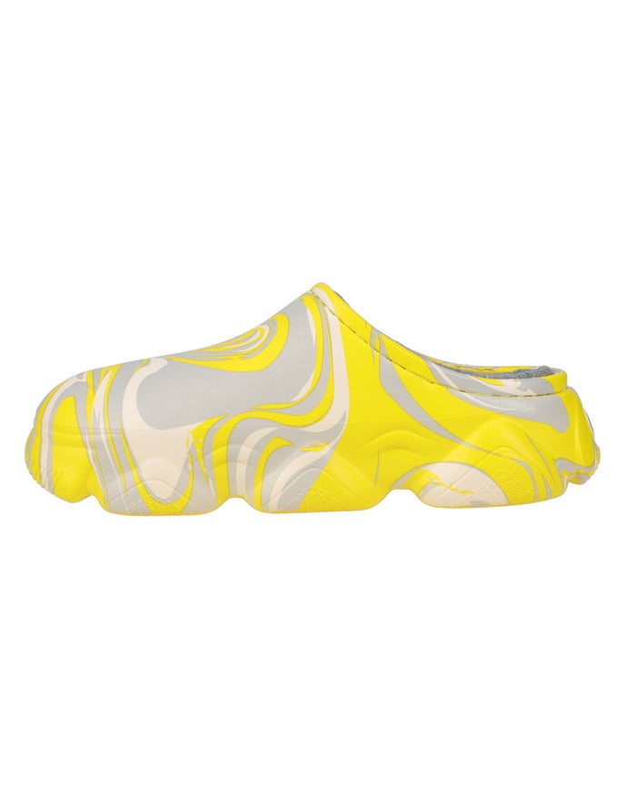 Women's Champion Super Meloso Swirl Slides Yellow | MZOEL6398